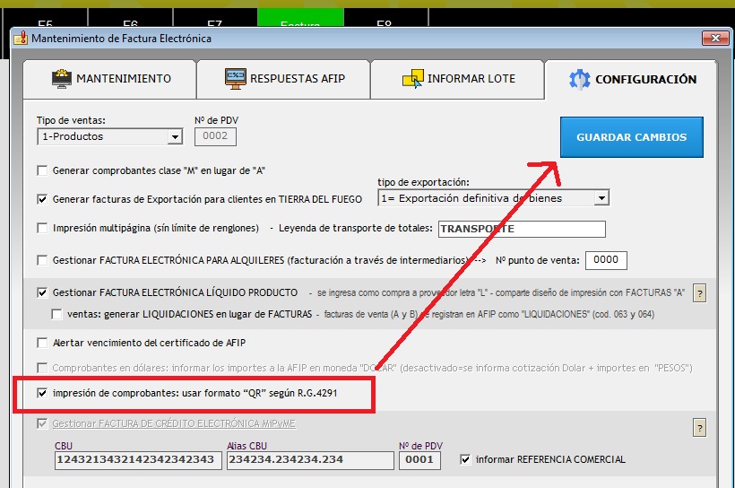 generar codigo qr factura afip