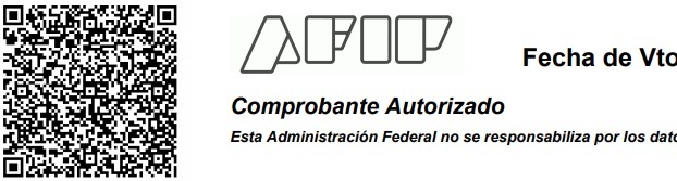 codigo qr afip factura electronica