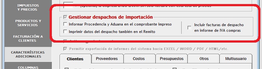 despacho de importacion aduana origen fifo remito